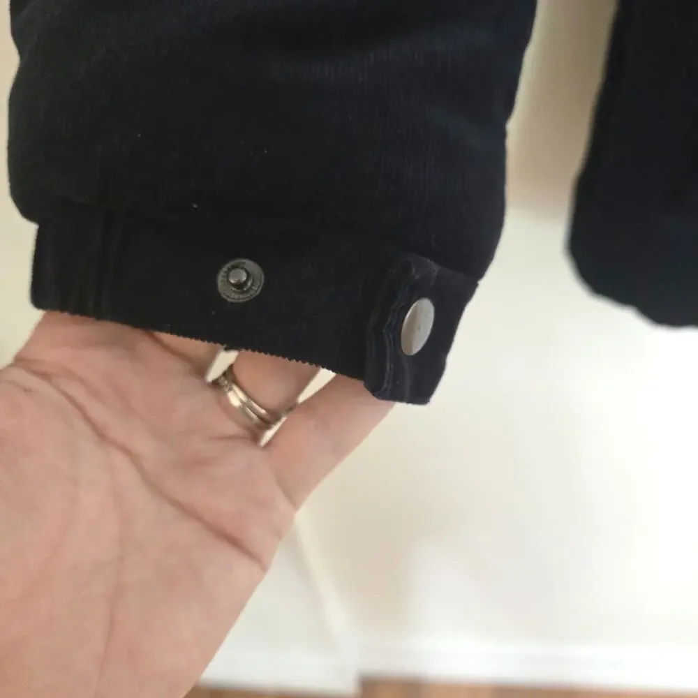 Banana Republic Preppy Navy Corduroy Puffer Jacket M Navy